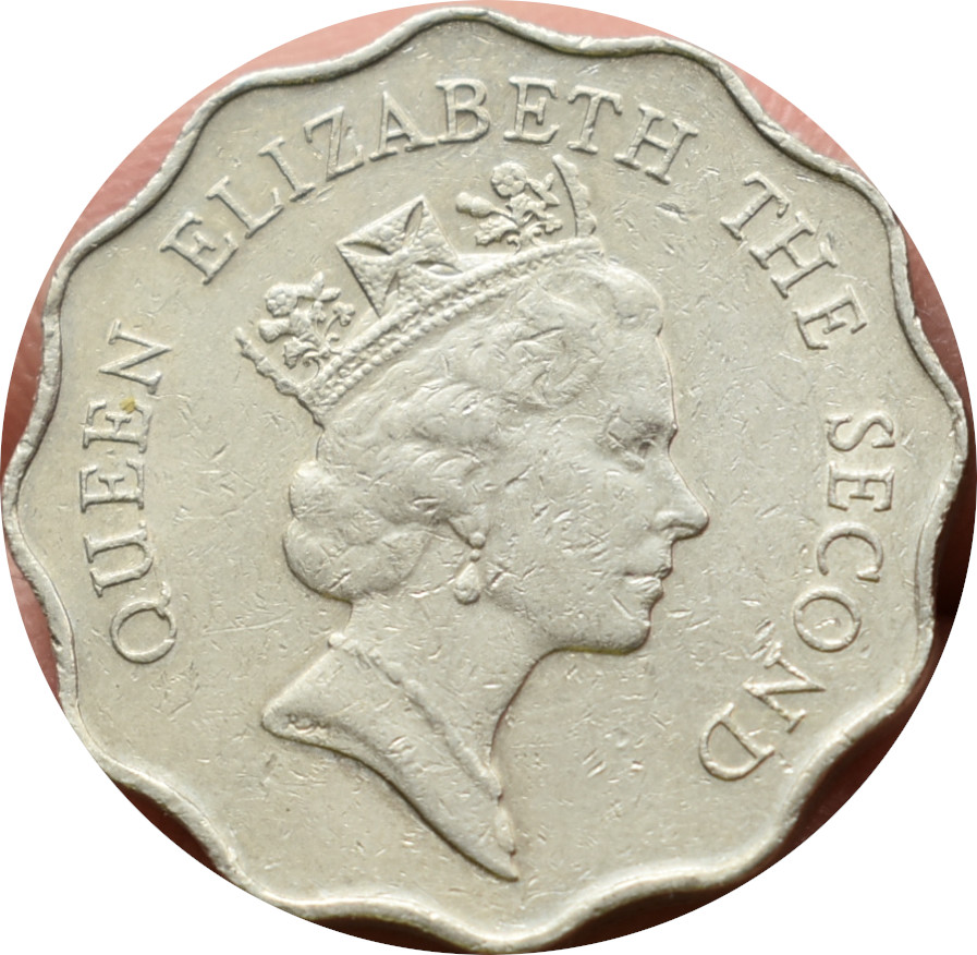 Hong Kong 2 Dollars 1987