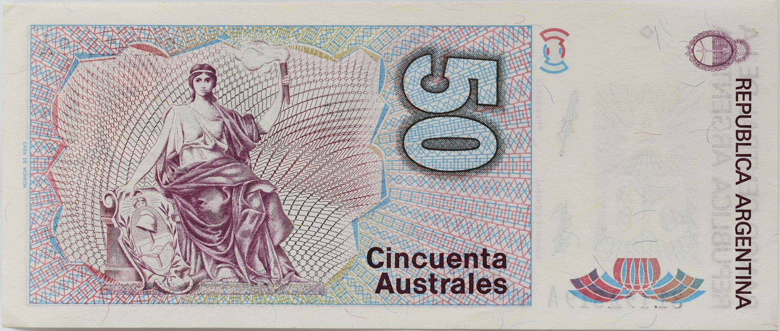 Argentína 50 Australes 1986