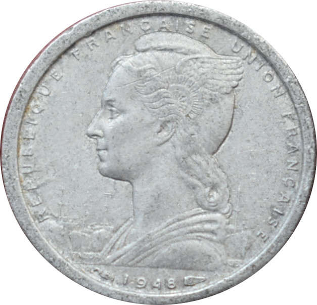 Francúzska západná Afrika 1 Francs 1948