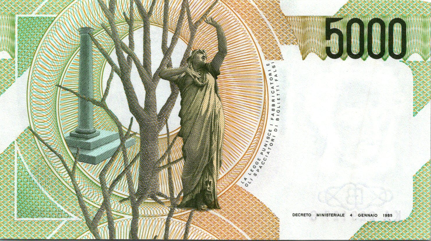 Taliansko 5000 Lire 1985