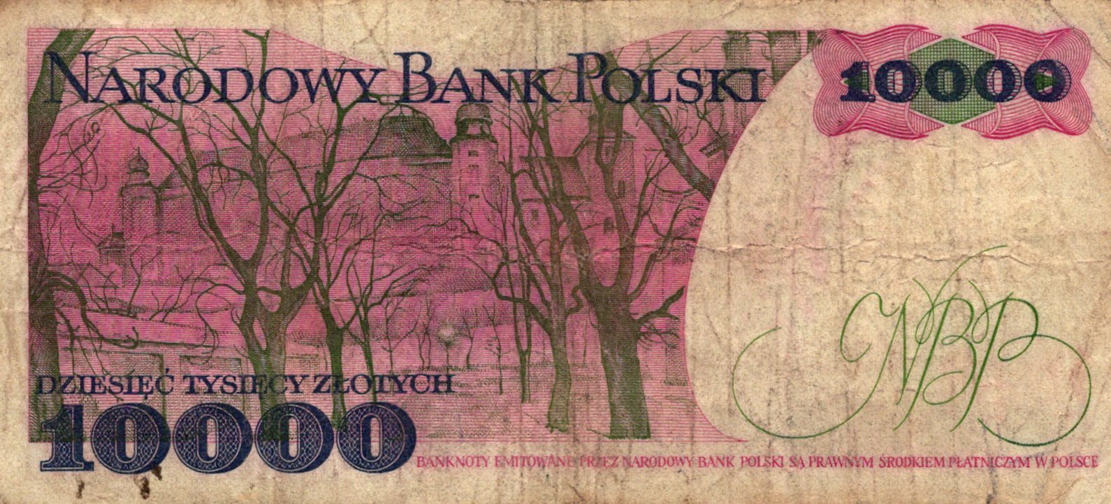 Poľsko 10 000 Zlotych 1988
