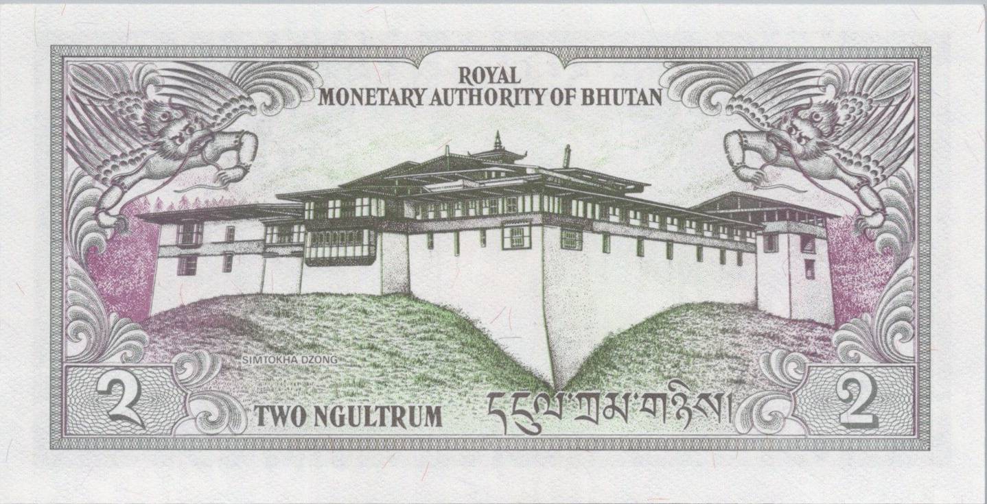 Bhután 2 Ngultrum 1986