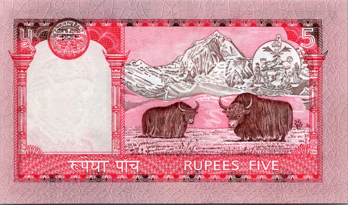 Nepál 5 Rupees 2002