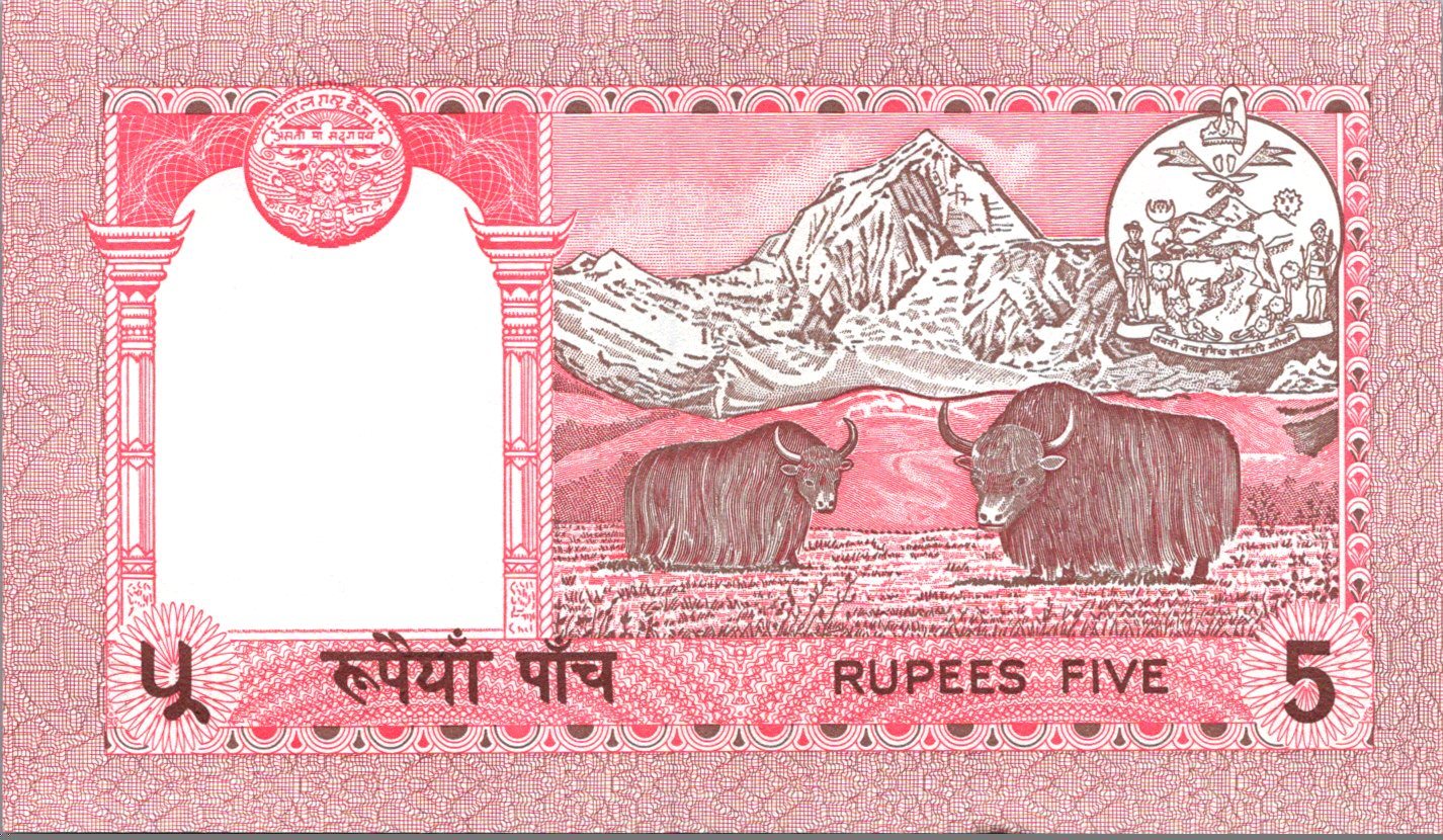 Nepál 5 Rupees 1987