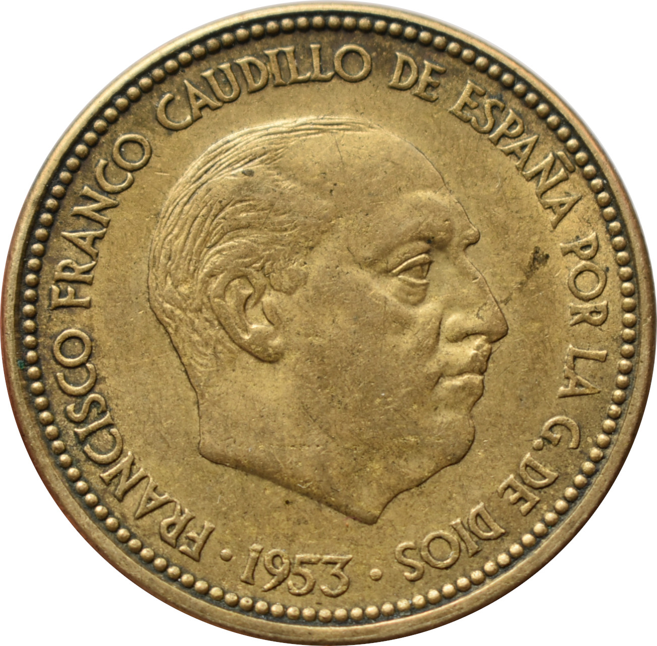 Španielsko 2,50 Pesetas 1953