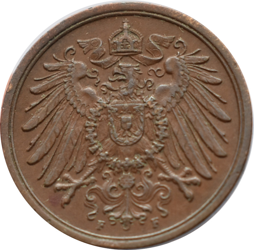Nemecko - Nemecká ríša 2 Pfennig 1904 F