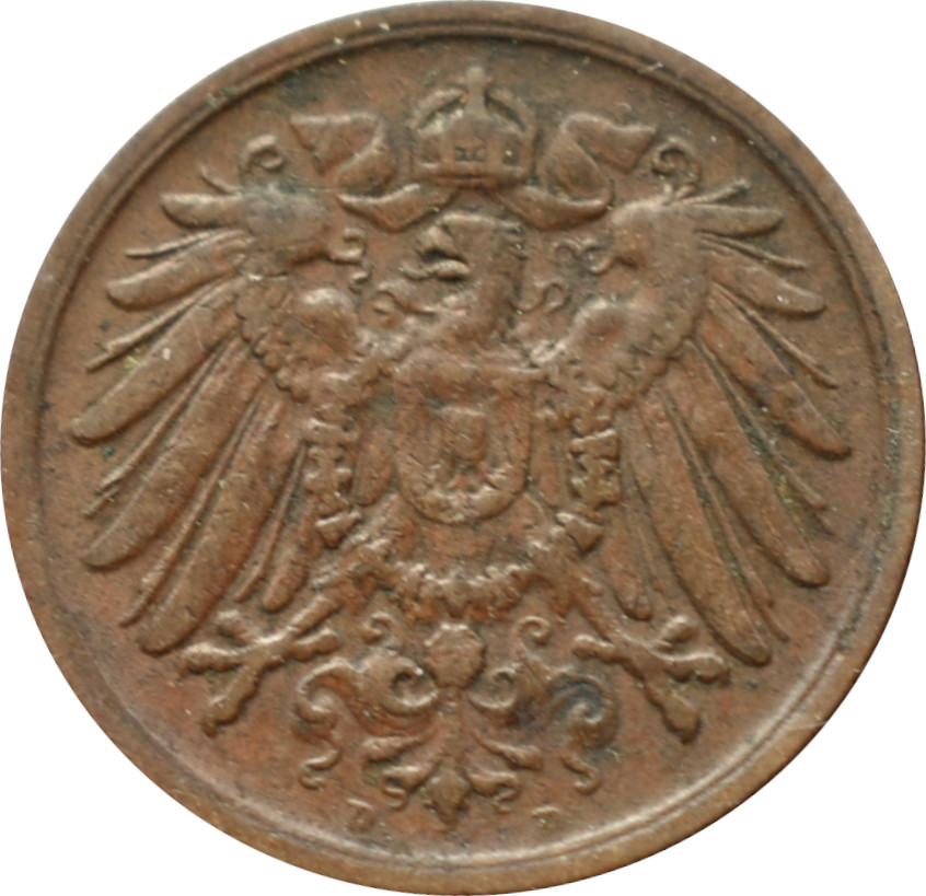 Nemecko - Nemecká ríša 2 Pfennig 1916 D