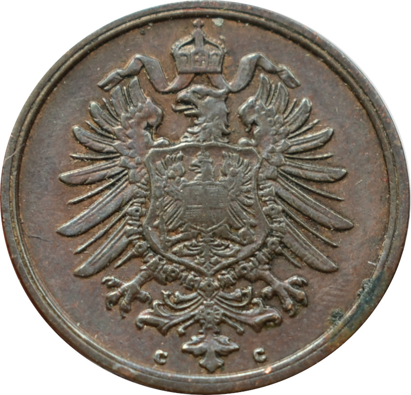 Nemecko - Nemecká ríša 2 Pfennig 1875 G