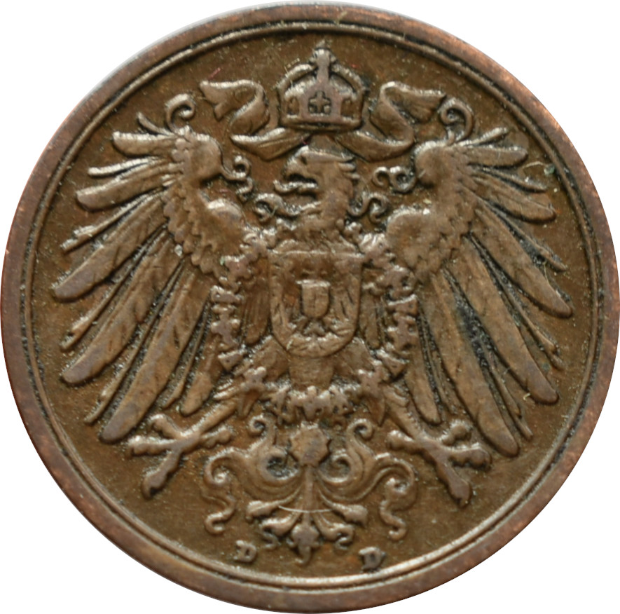 Nemecko - Nemecká ríša 2 Pfennig 1907 D