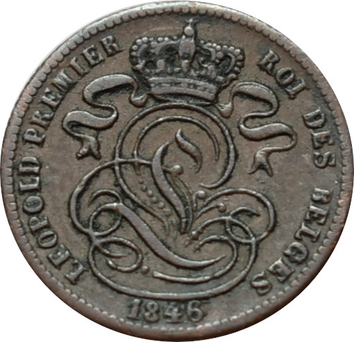 Belgicko 1 Centime 1846