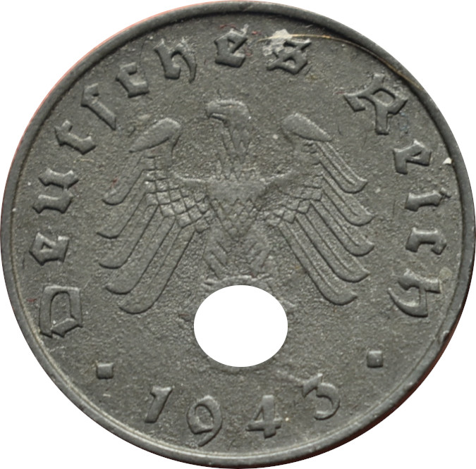 Nemecko - Tretia ríša 10 Reichspfennig 1943 B