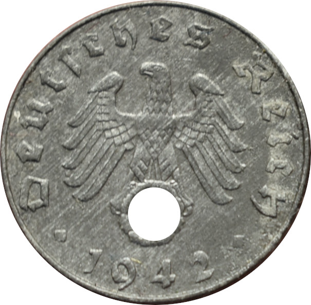 Nemecko - Tretia ríša 5 Reichspfennig 1942 B