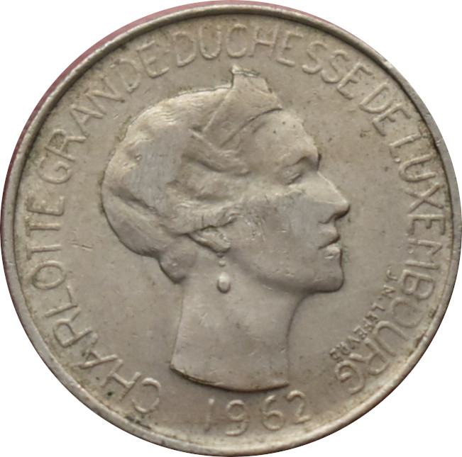 Luxembursko 5 Francs 1962