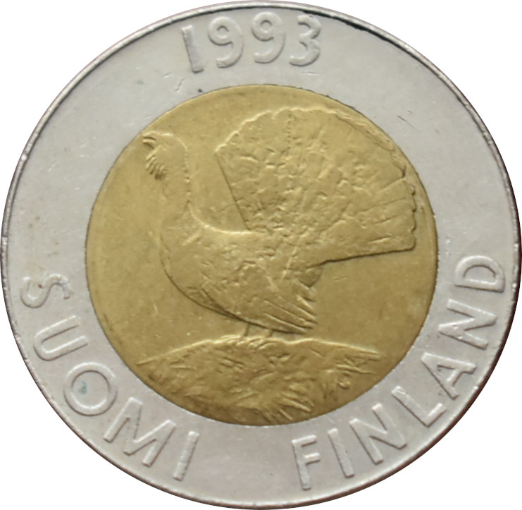 Fínsko 10 Markkaa 1993