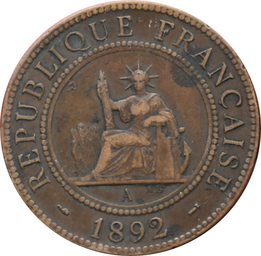 Francúzská Indočína 1 Cent 1892