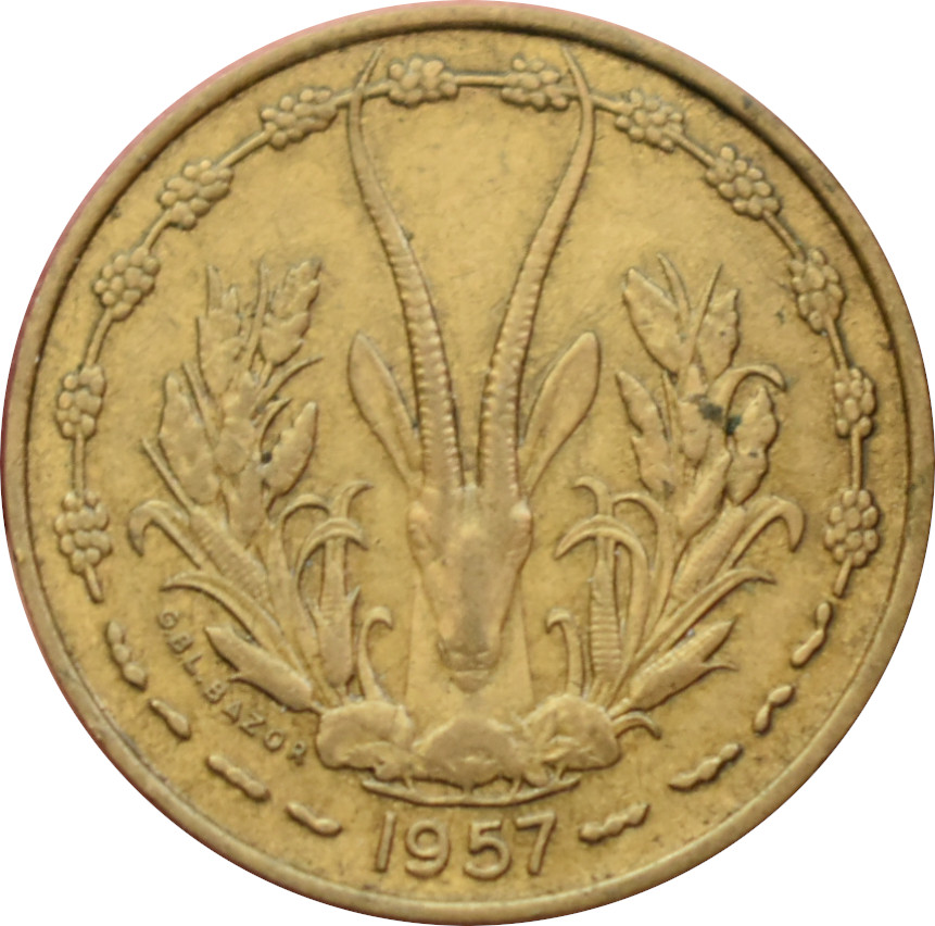 Francúzska západná Afrika Togo 10 Francs 1957