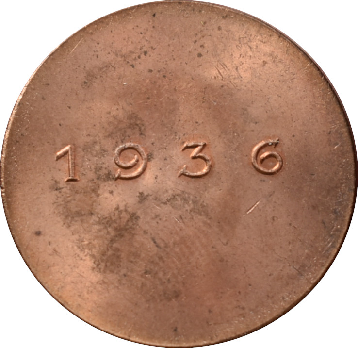 Rakúsko novoročný žeton 1936