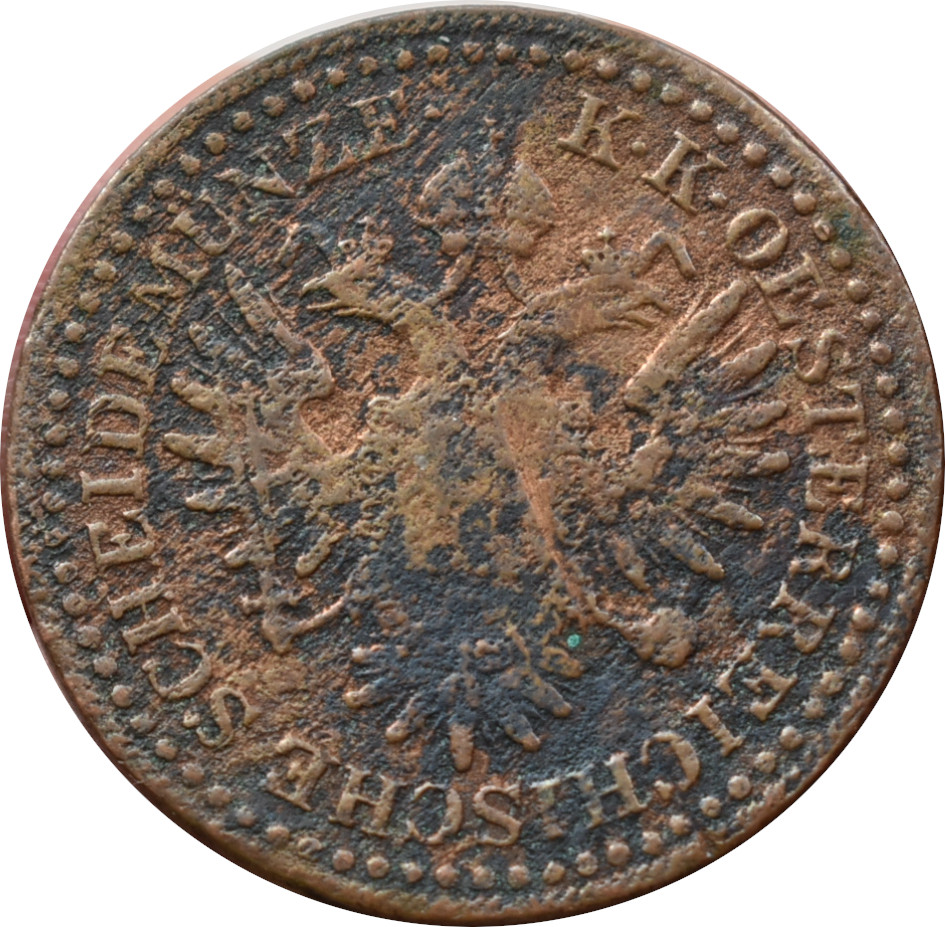 F.J. 3 Kreuzer 1851 G