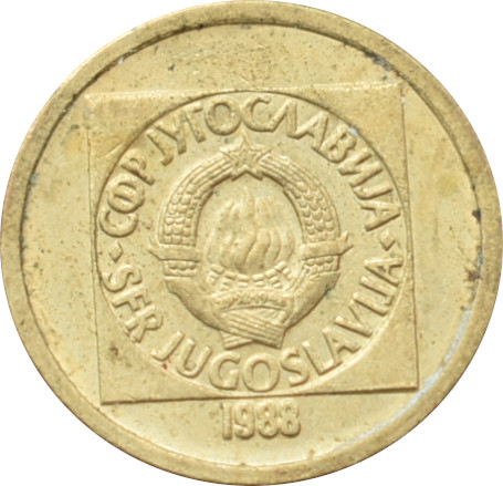 Juhoslávia 10 Dinara 1988