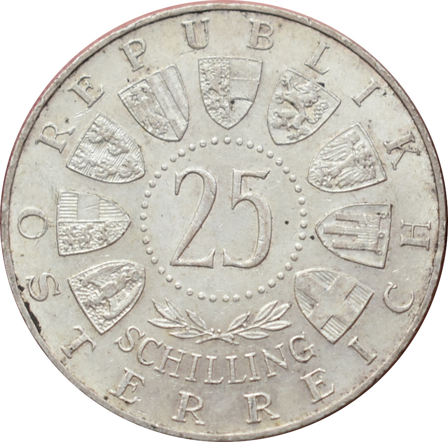 Rakúsko 25 Schilling 1958