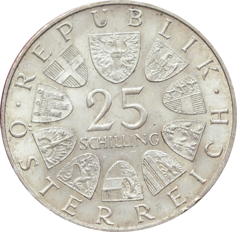 Rakúsko 25 Schilling 1967
