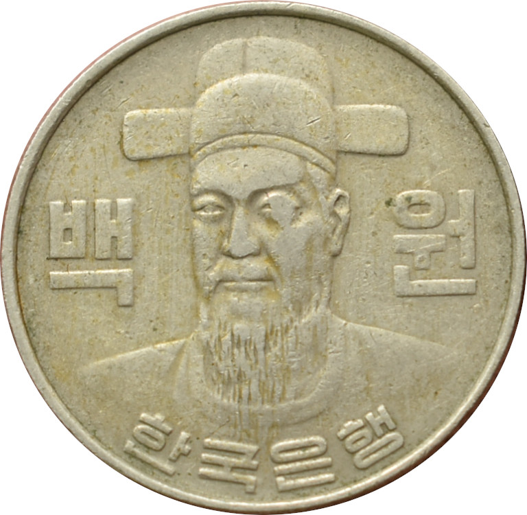 Južná Kórea 100 Won 1982
