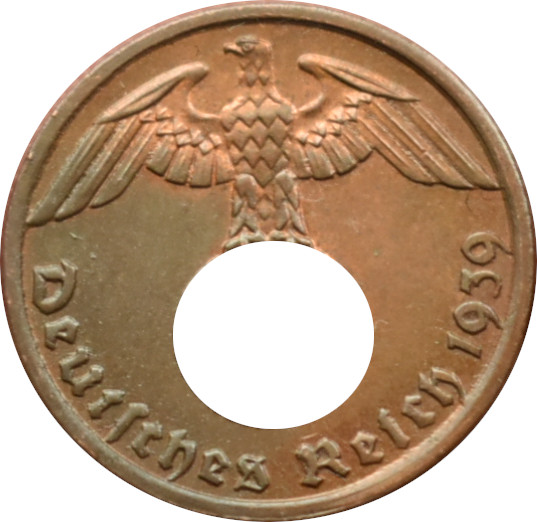 Nemecko - Tretia ríša 1 Reichspfennig 1939 A