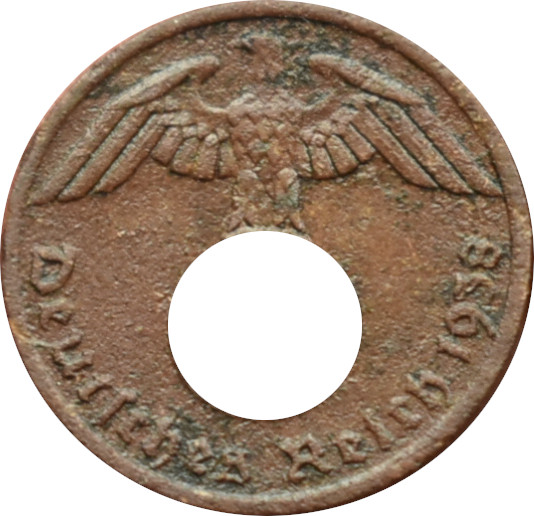 Nemecko - Tretia ríša 1 Reichspfennig 1938 A 