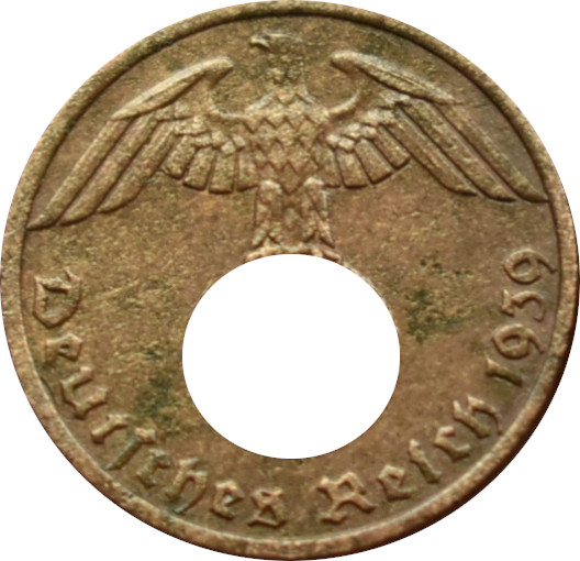 Nemecko - Tretia ríša 1 Reichspfennig 1939 A