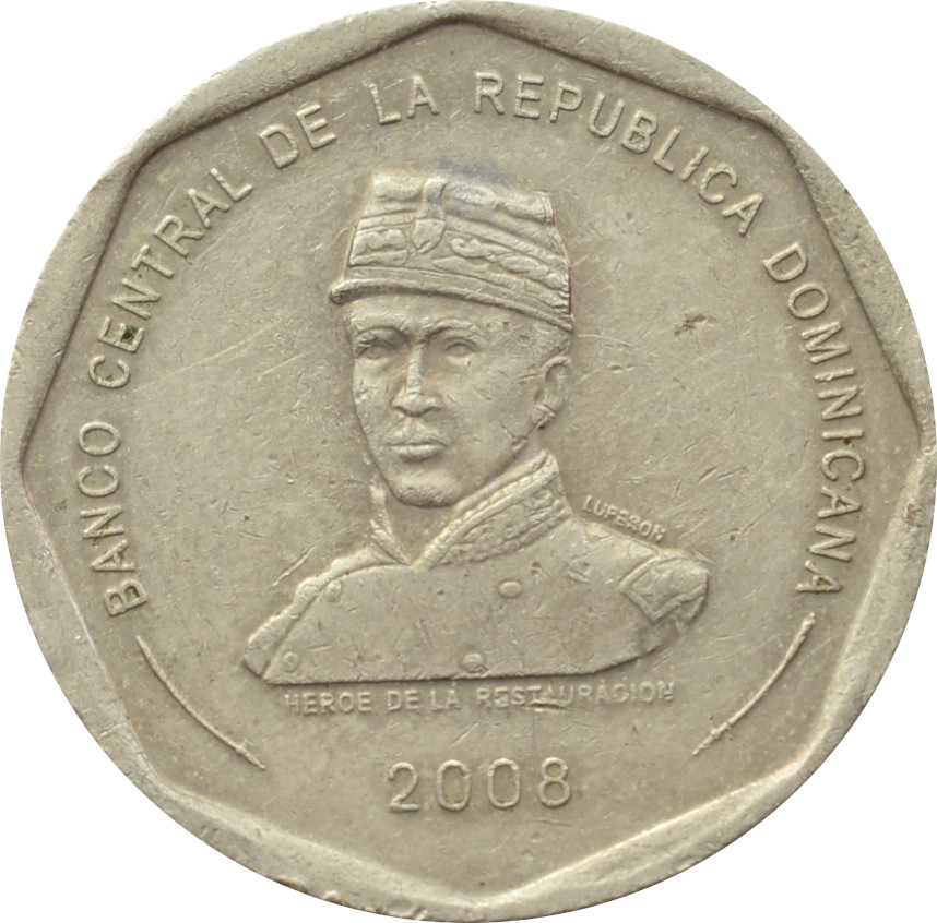 Dominikánska republika 25 Pesos 2008