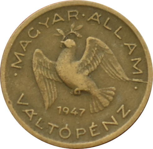Maďarsko 10 Fillér 1947 BP.
