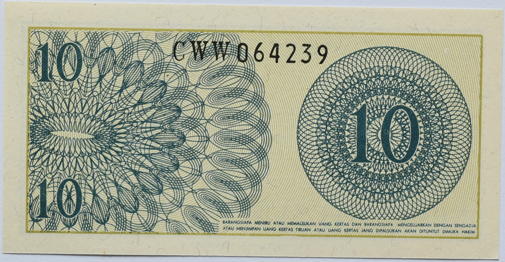 Indonézia 10 Sen 1964