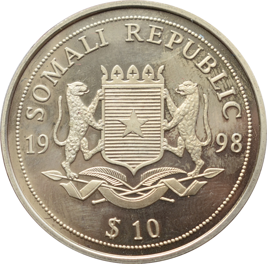 Somálsko 10 dolárov 1998