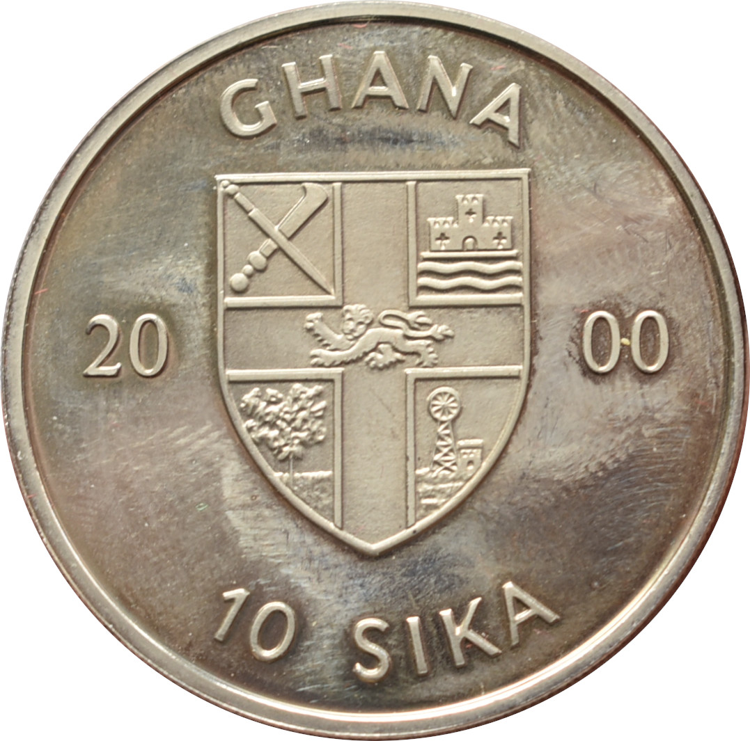 Ghana 10 Sika 2000