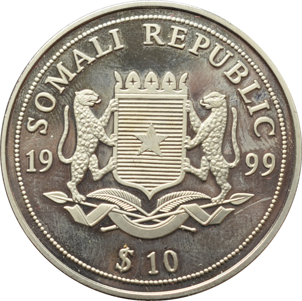 Somálsko 10 dolárov 1999