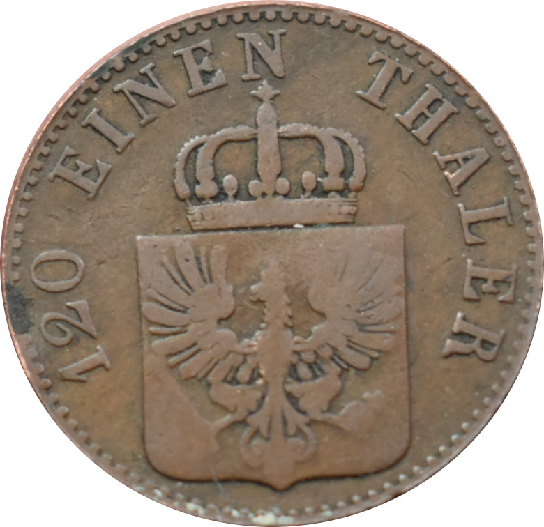 Prusko 3 Pfenninge 1847 A