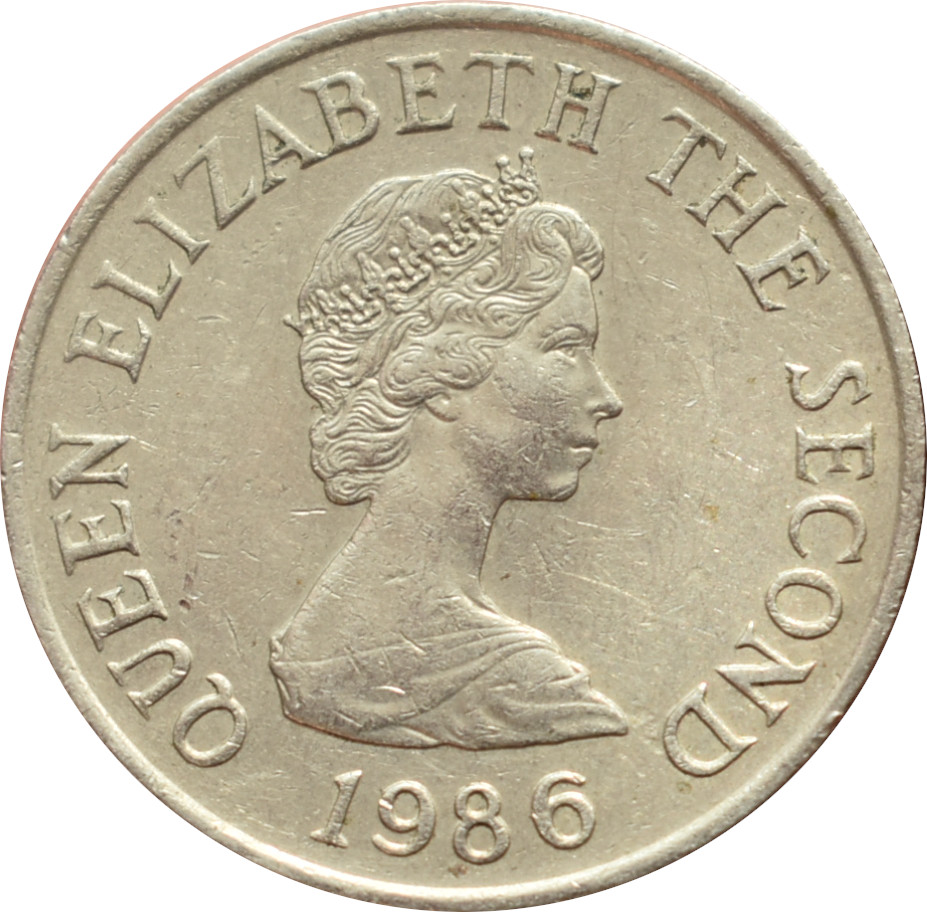 Jersey 10 Pence 1986
