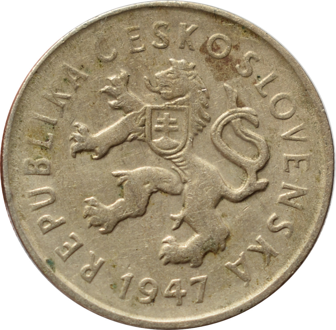 ČSR 2 Kčs 1947