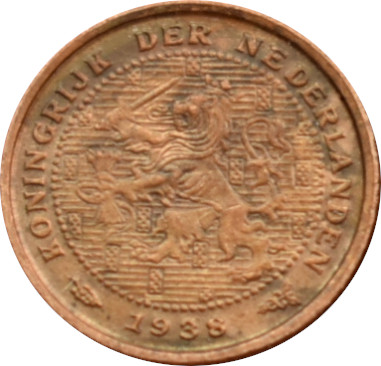 Holandsko 1/2 Cent 1938
