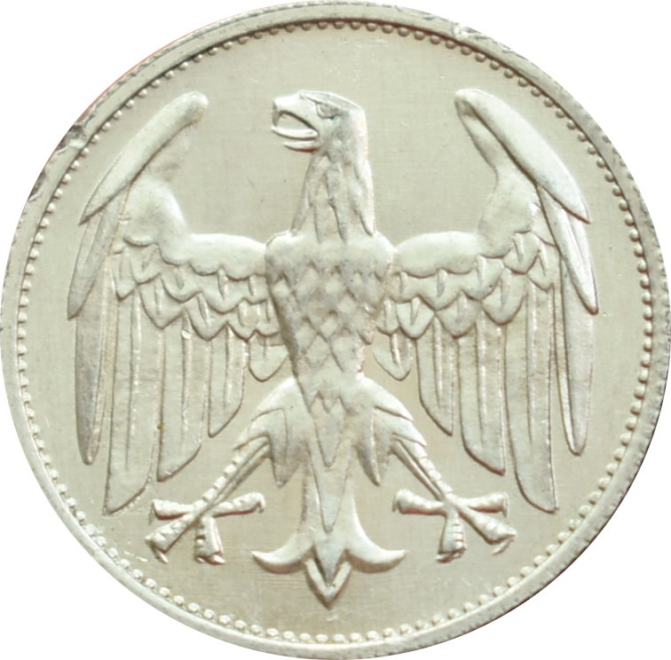 Nemecko - Weimarská republika 3 Mark 1922 A