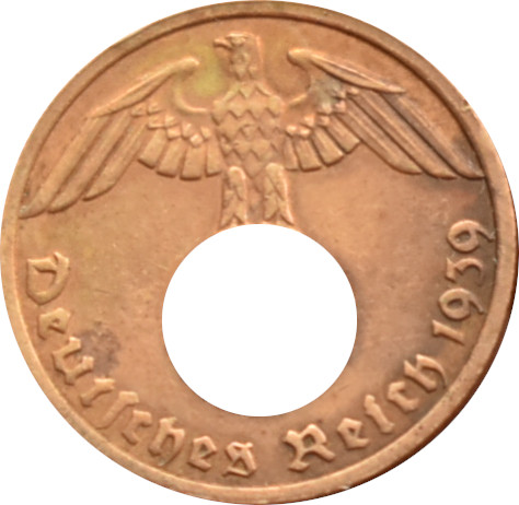 Nemecko - Tretia ríša 1 Reichspfennig 1939 A