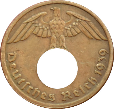 Nemecko - Tretia ríša 1 Reichspfennig 1939 A