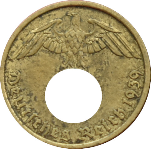 Nemecko - Tretia ríša 5 Reichspfennig 1939 A