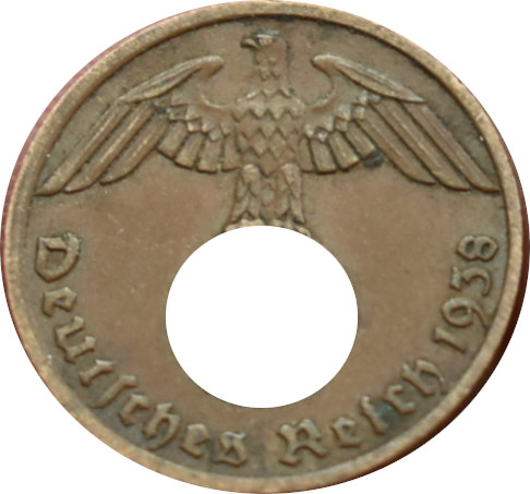 Nemecko - Tretia ríša 1 Reichspfennig 1938 A 