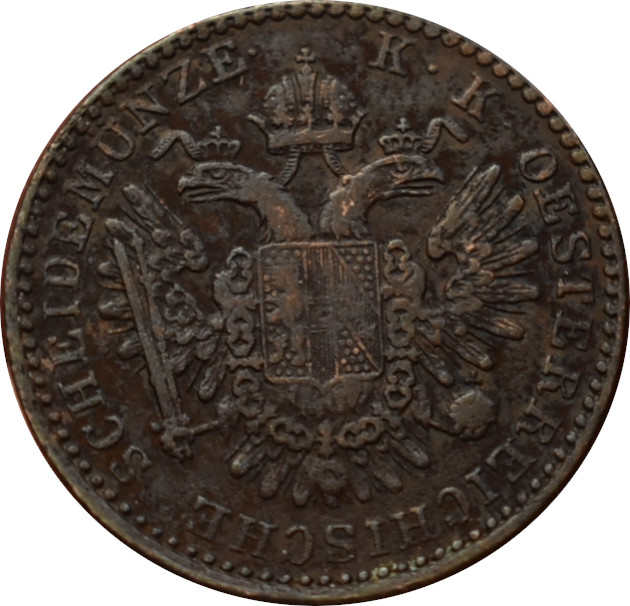 F.J. 1/2 Kreutzer 1851 A