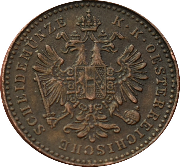 F.J. 1 Kreuzer 1861 B