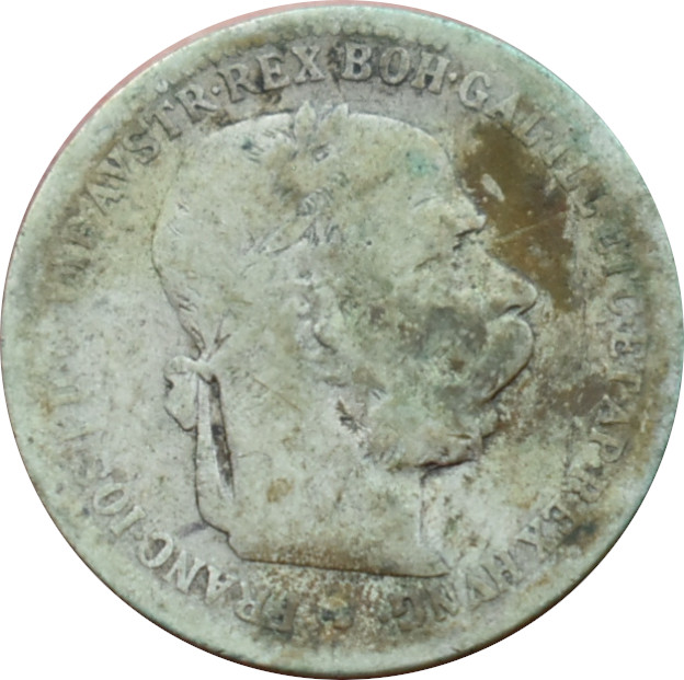 F.J. 1 Krone 1898 b.z.