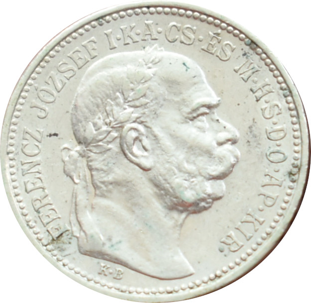 F.J. 1 korona 1915 K.B