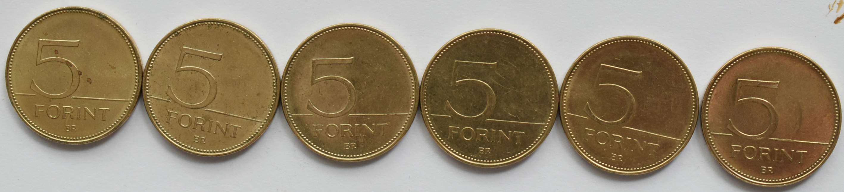 Maďarsko  sada 5 Forint 2021 B.P.