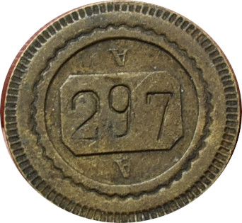Francúzsko stravný žetón 10 Centimes